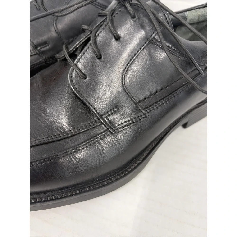 Johnston & Murphy Men's Black Leather Dress Shoes Size 9 M Tie Oxford 20-3605